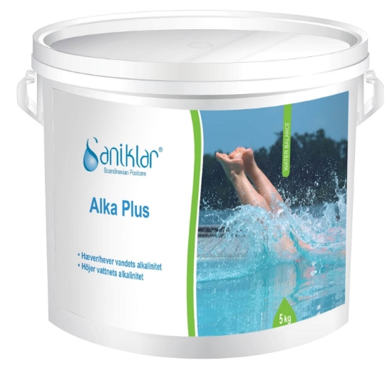 Bild på Saniklar Alka Plus 5kg - används för höjning av vattnets alkalinitet