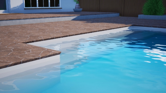 Bild på Premium Pool Liner - med gaveltrappa (flera färger och mått)